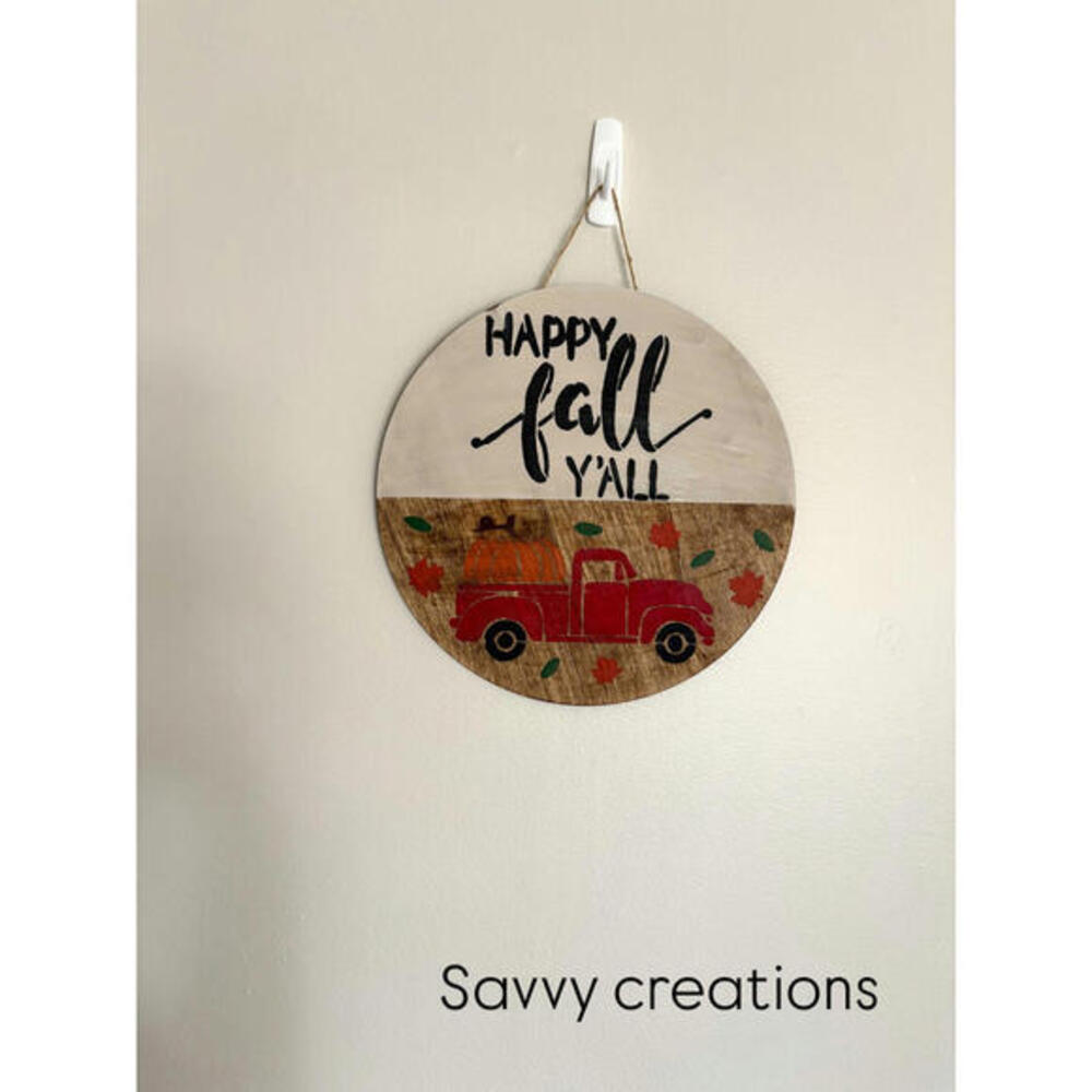 Handcrafted Fall-Themed Outdoor Wall Hanging Decor
